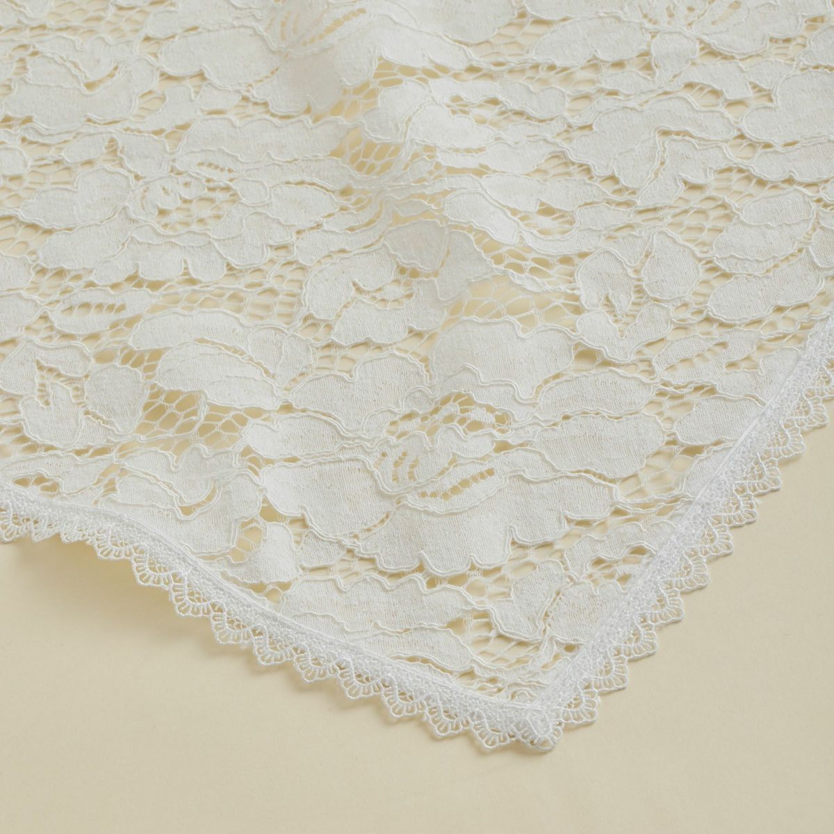  フラワーレース三角スカーフ