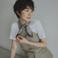  ペイズリースカーフ＜ブラウン＞　シルク100%　日本製