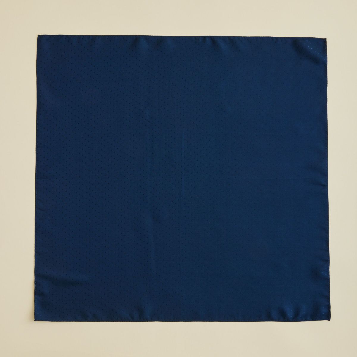 シルクジャカードドットスカーフ＜ネイビー＞　シルク100%　日本製
