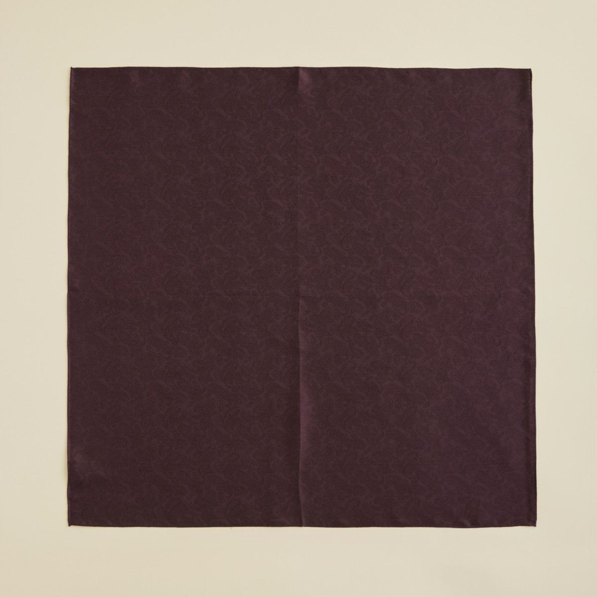 シルクジャカードペイズリー2wayスカーフ＜ボルドー＞　シルク100%　日本製