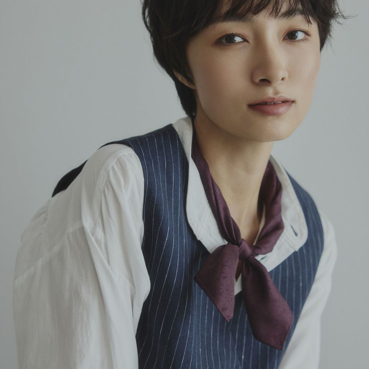 シルクジャカードペイズリー2wayスカーフ＜ボルドー＞　シルク100%　日本製