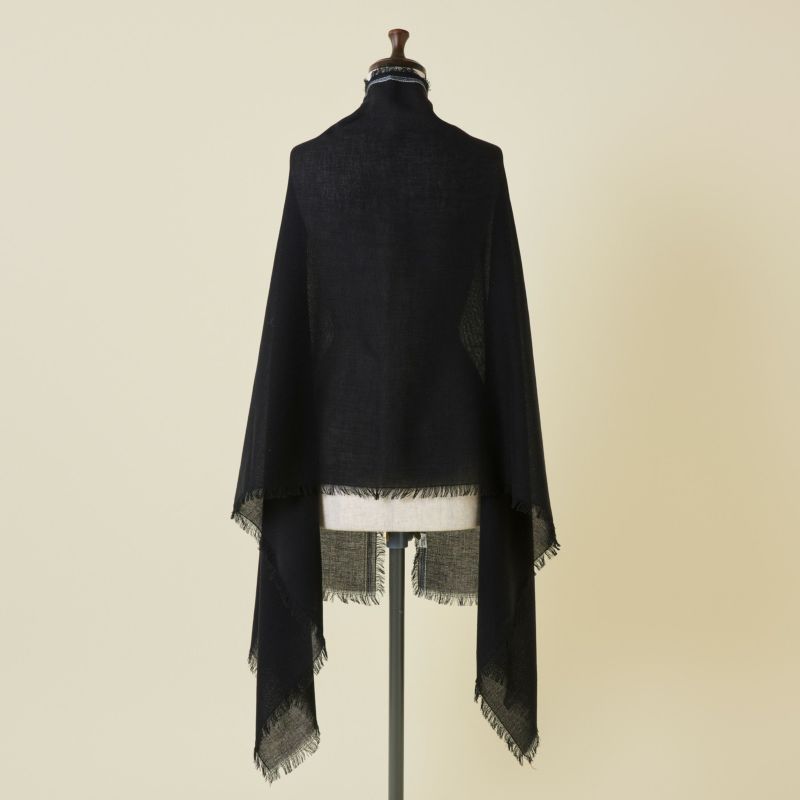 イタリア糸ラインカラー大判ストール