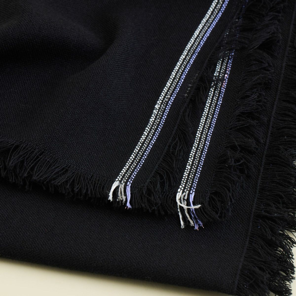 イタリア糸ラインカラー大判ストール