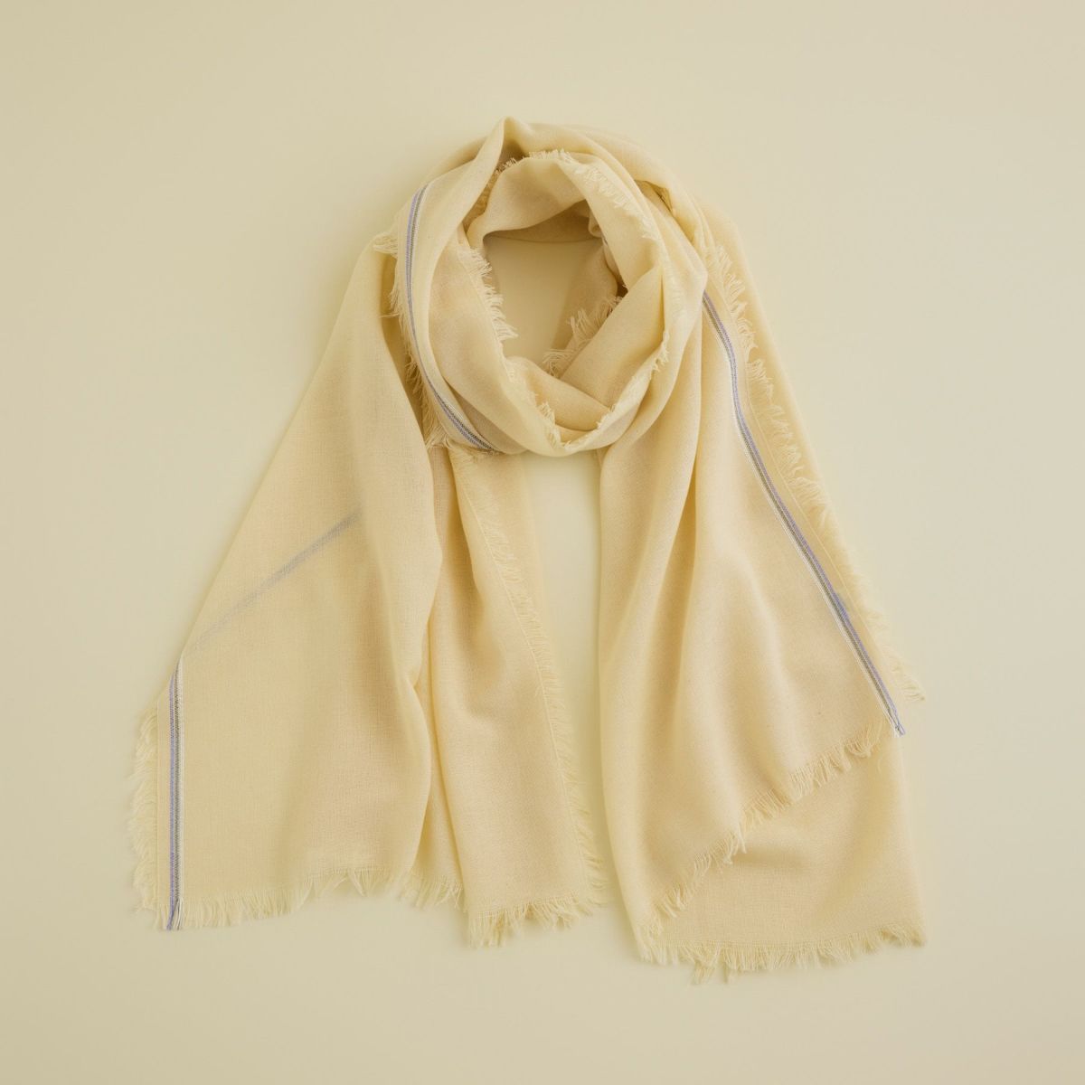 イタリア糸ラインカラー大判ストール