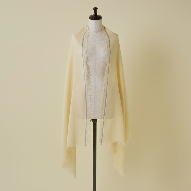 イタリア糸ラインカラー大判ストール