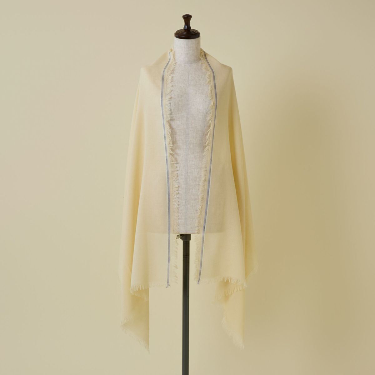 イタリア糸ラインカラー大判ストール