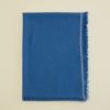 イタリア糸ラインカラー大判ストール＜ブルー＞