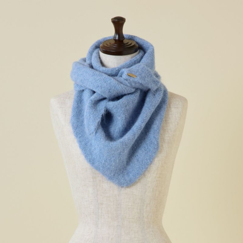 ウールブレンド三角ショール