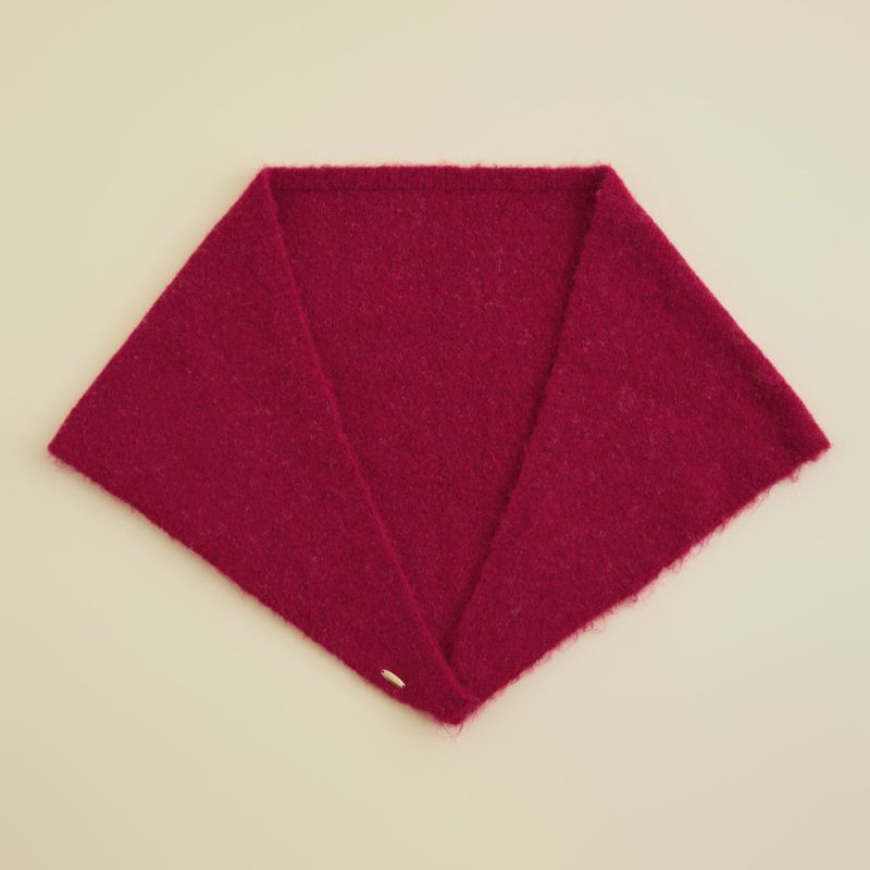 ウールブレンド三角ショール