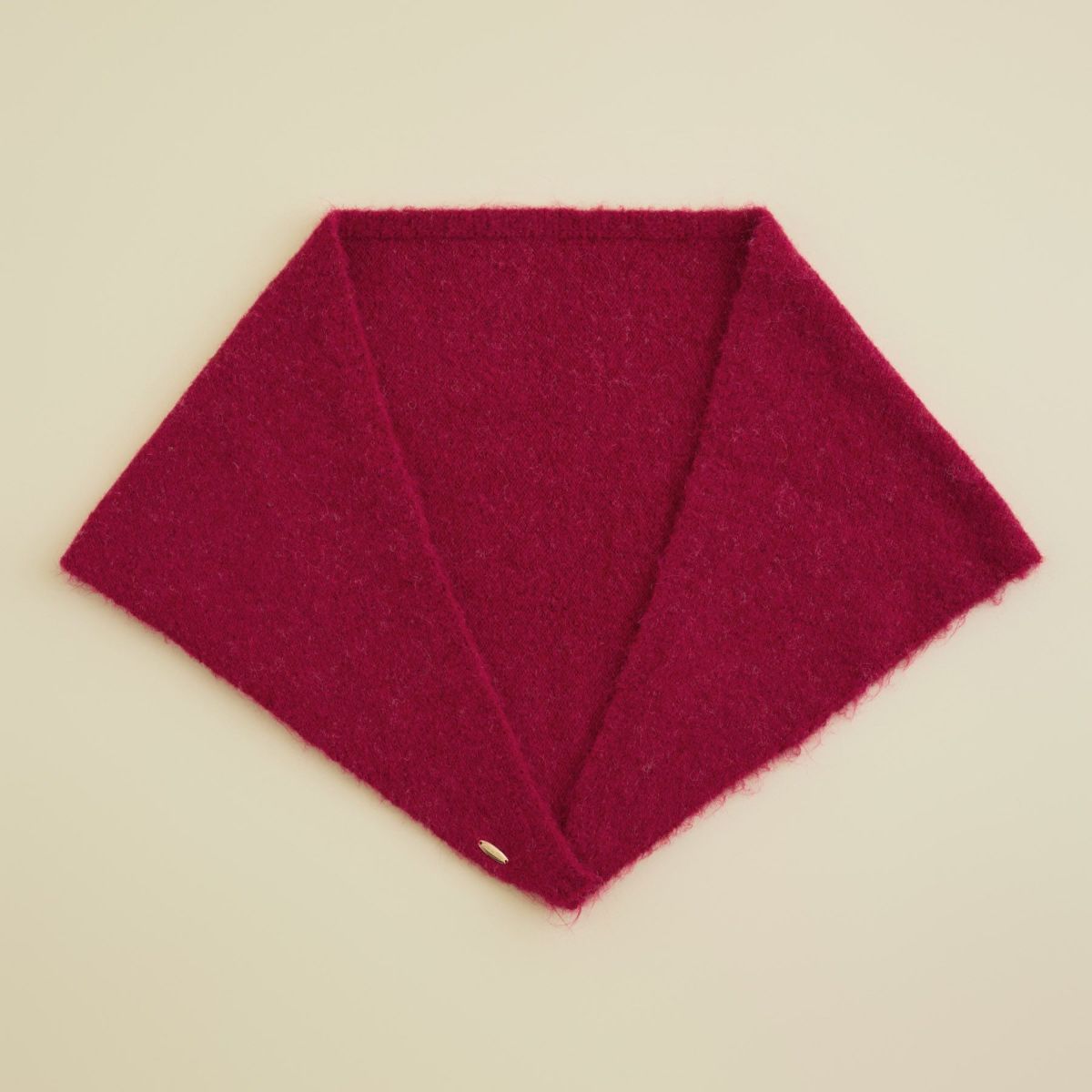 ウールブレンド三角ショール