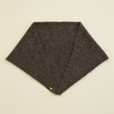  ウールブレンド三角ショール