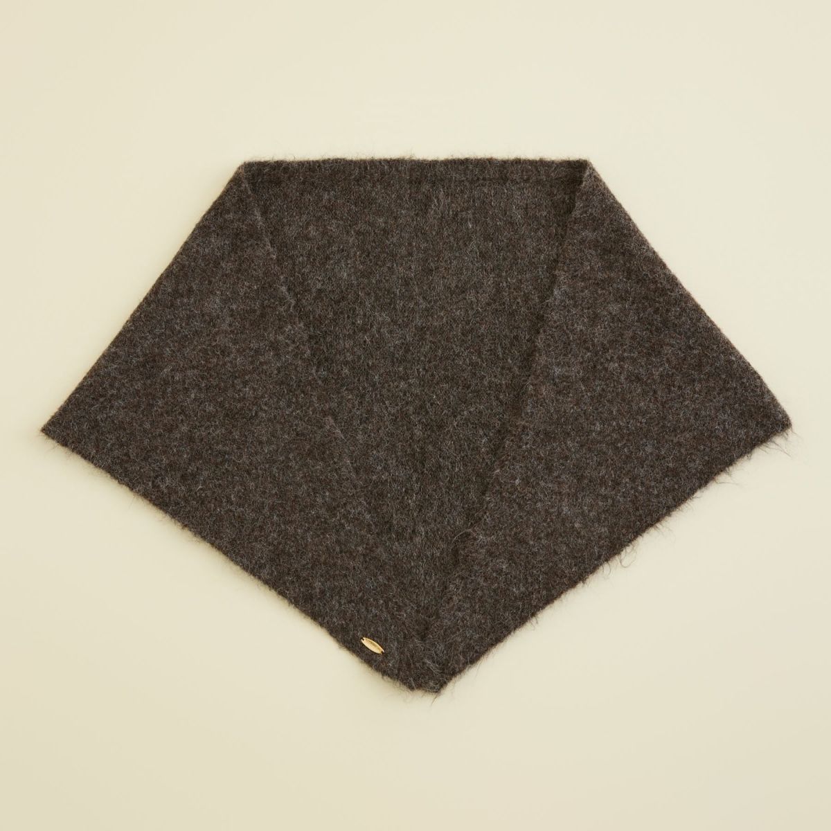  ウールブレンド三角ショール