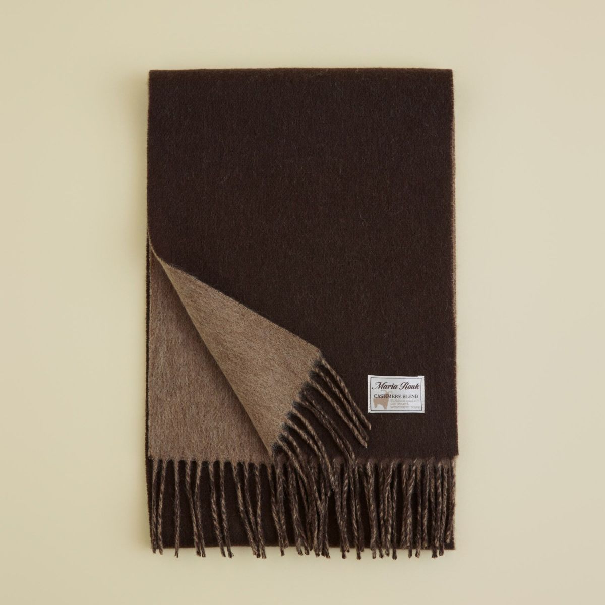 カシミヤブレンドリバーシブルマフラー