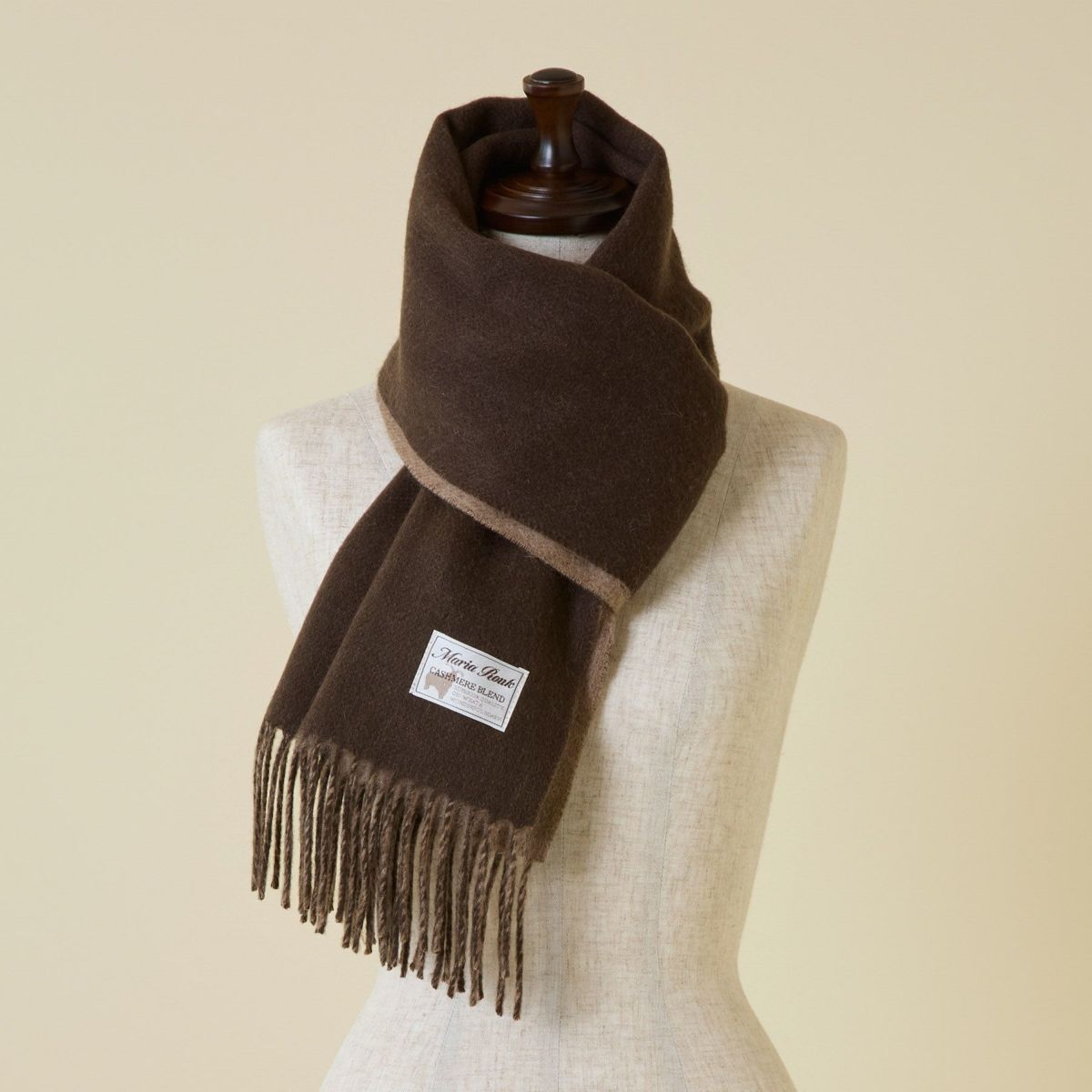 カシミヤブレンドリバーシブルマフラー