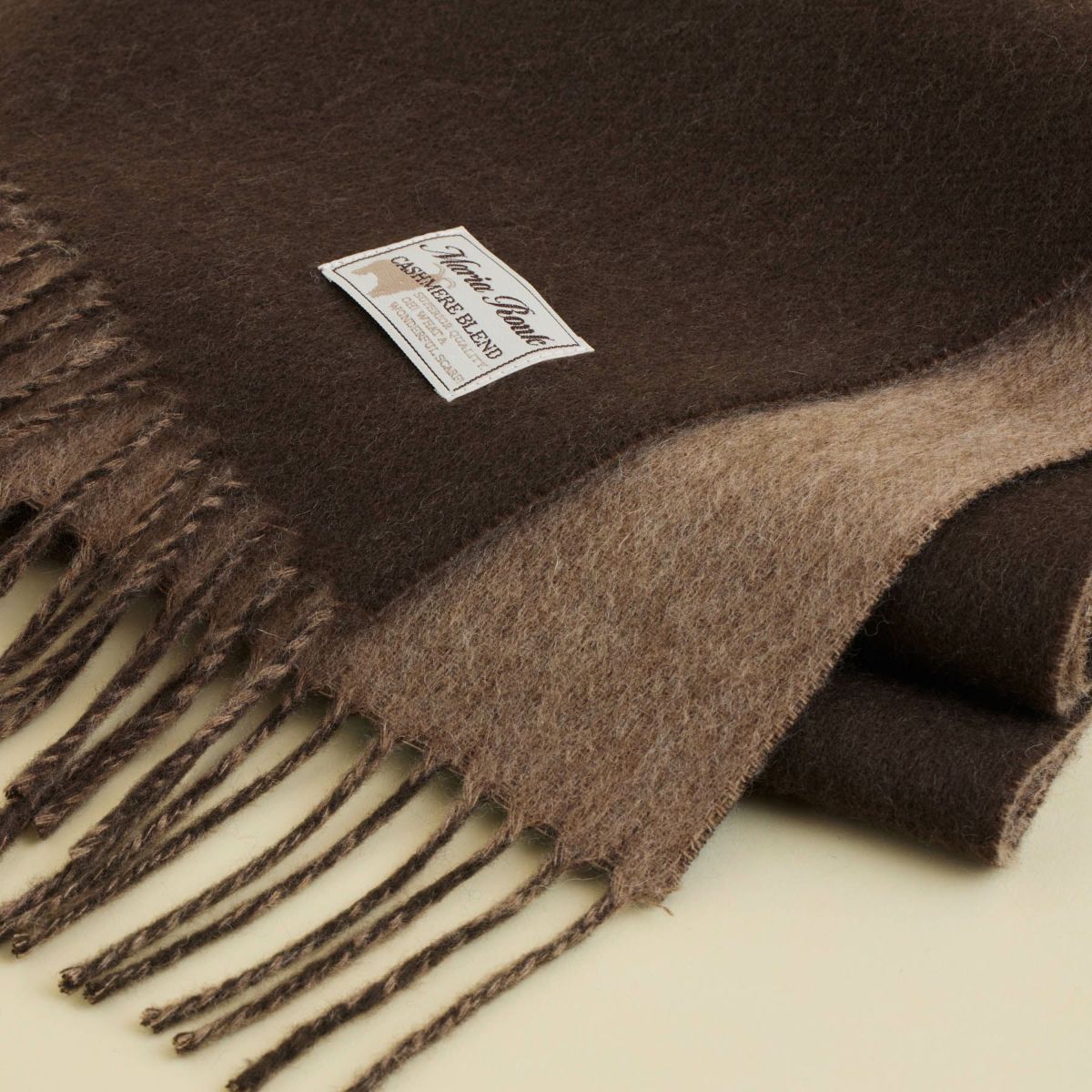 カシミヤブレンドリバーシブルマフラー