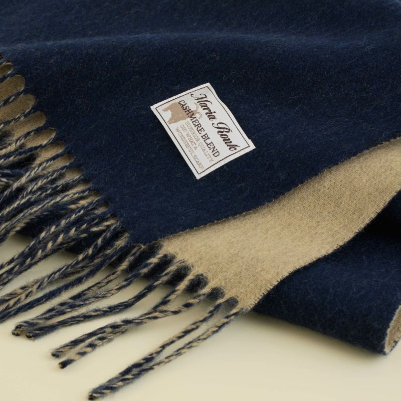 カシミヤブレンドリバーシブルマフラー