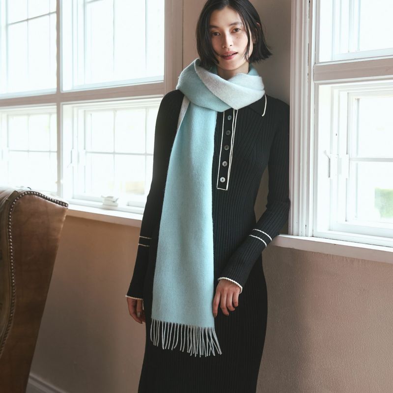 カシミヤブレンドリバーシブルマフラー