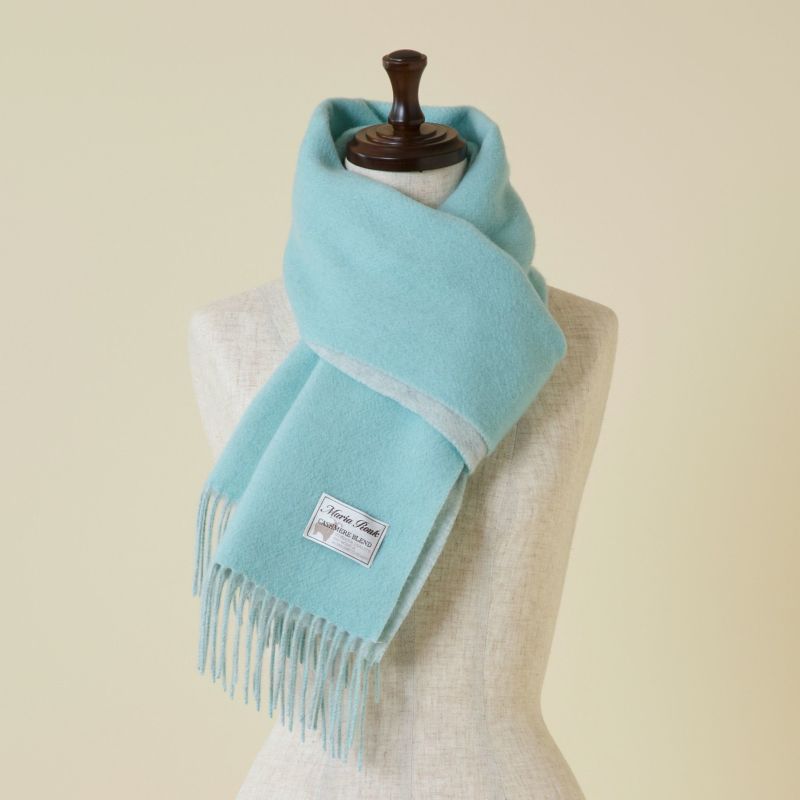 カシミヤブレンドリバーシブルマフラー