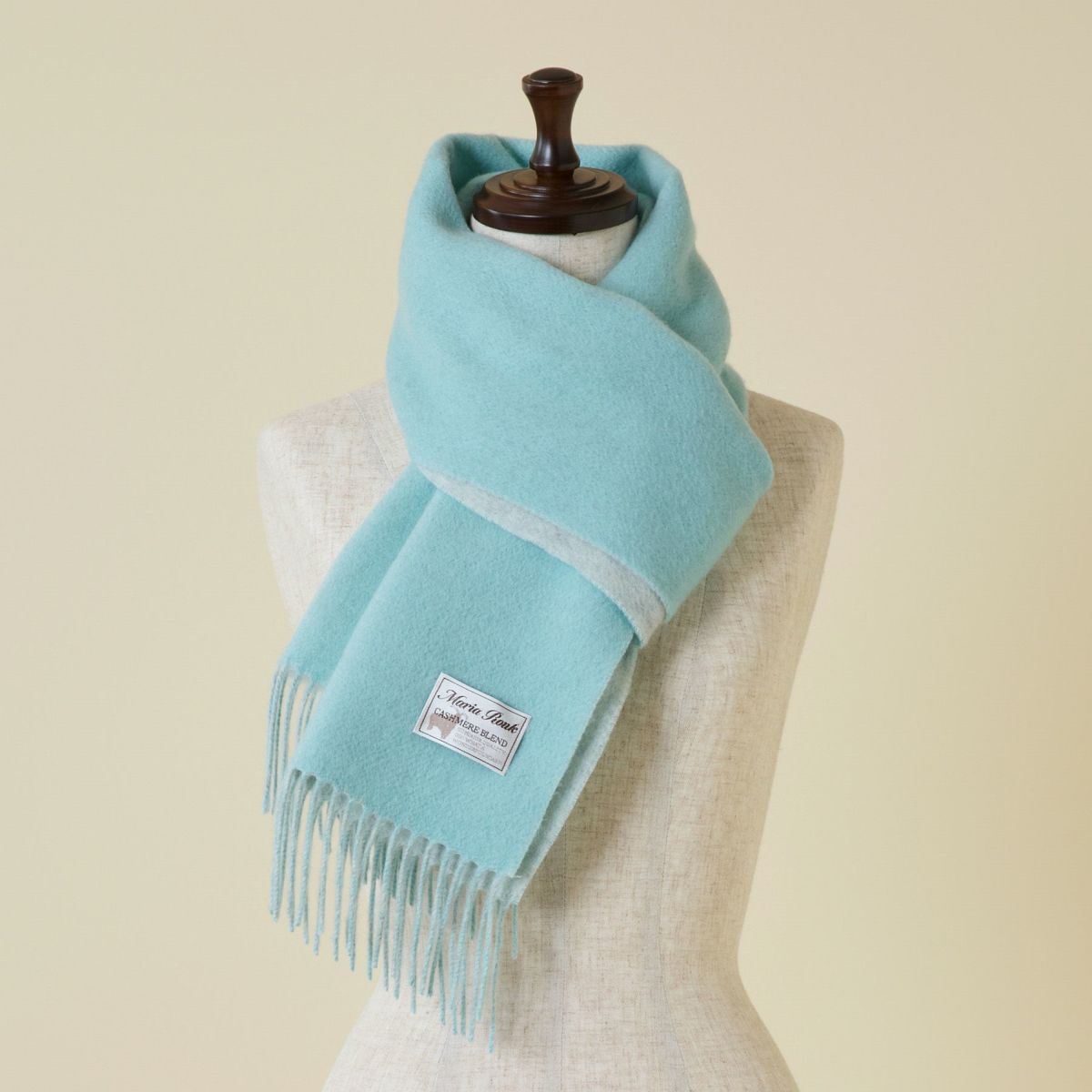 カシミヤブレンドリバーシブルマフラー