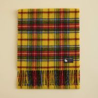 ベビーウール100%チェックマフラー