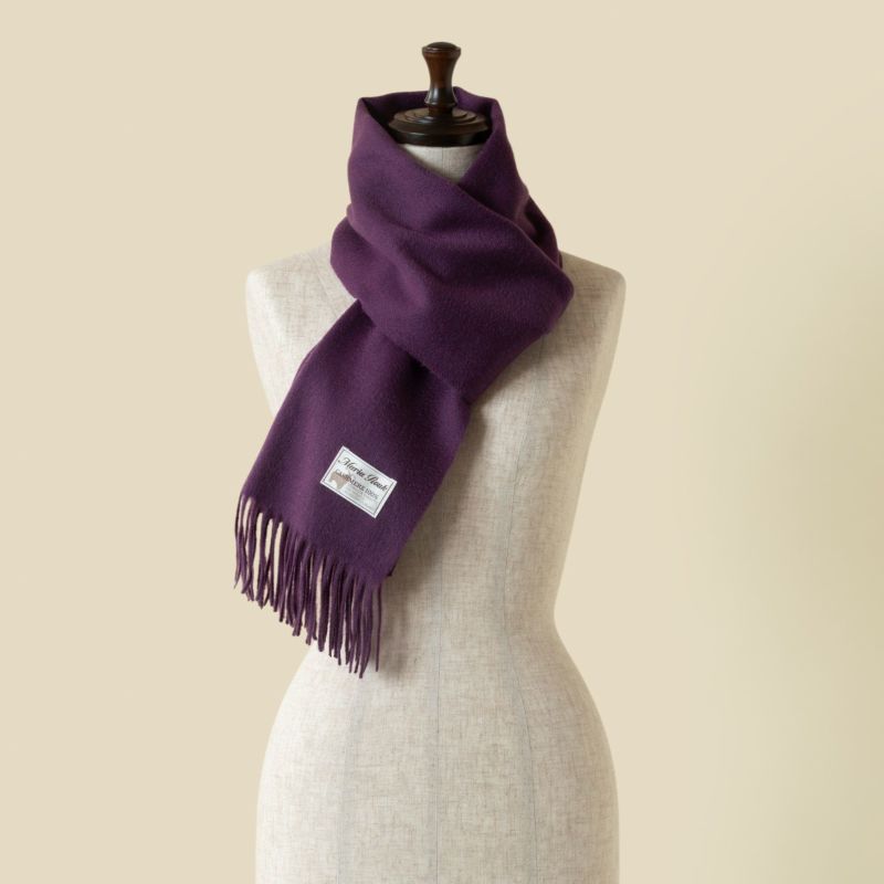 長寿祝いギフトセット】カシミヤ100%無地マフラー