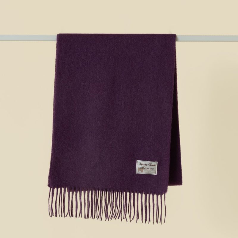 長寿祝いギフトセット】カシミヤ100%無地マフラー